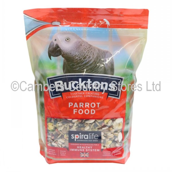 Bucktons sales parrot food